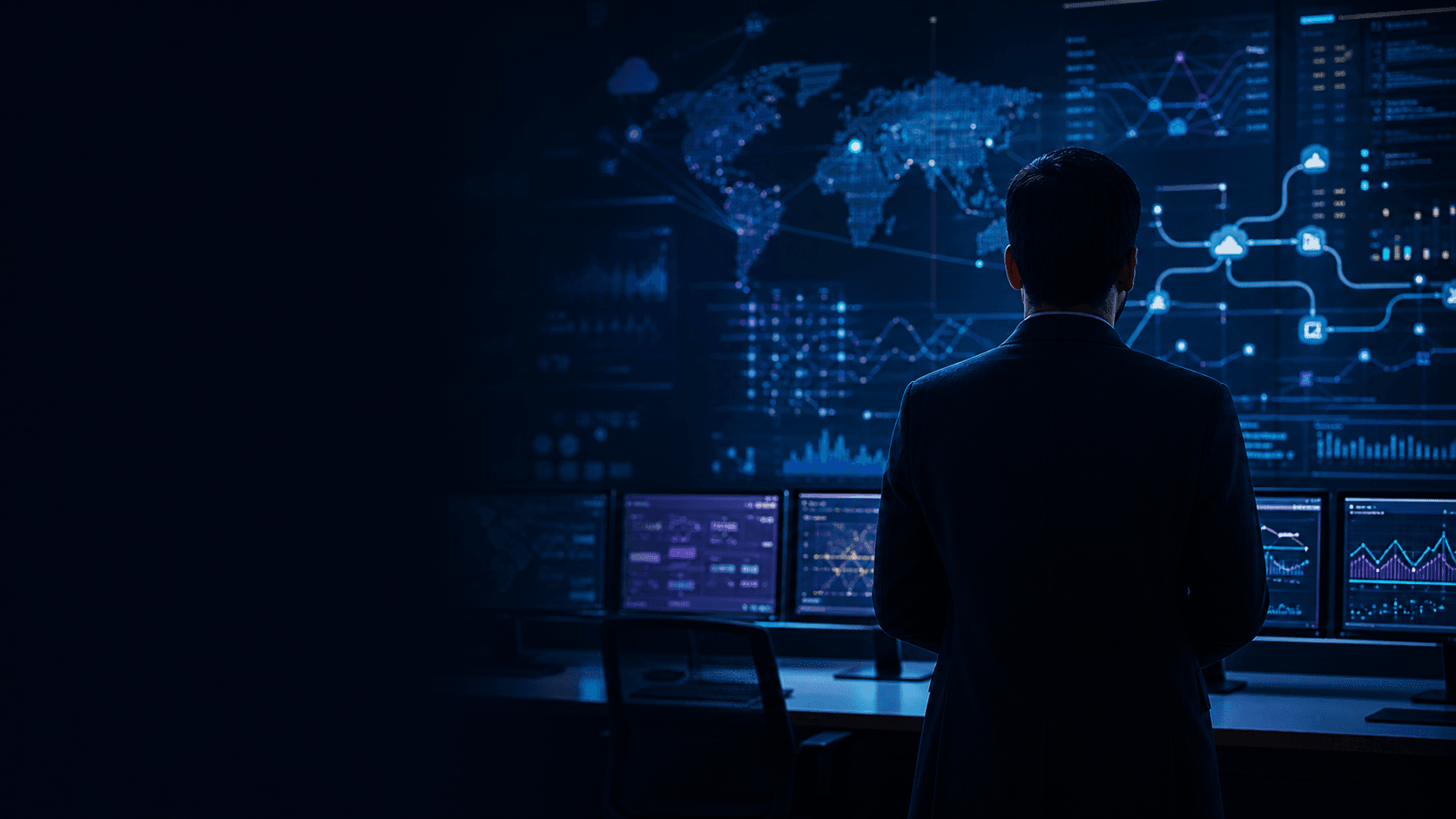 Sales operations team reviewing connected automation and pipeline analytics
